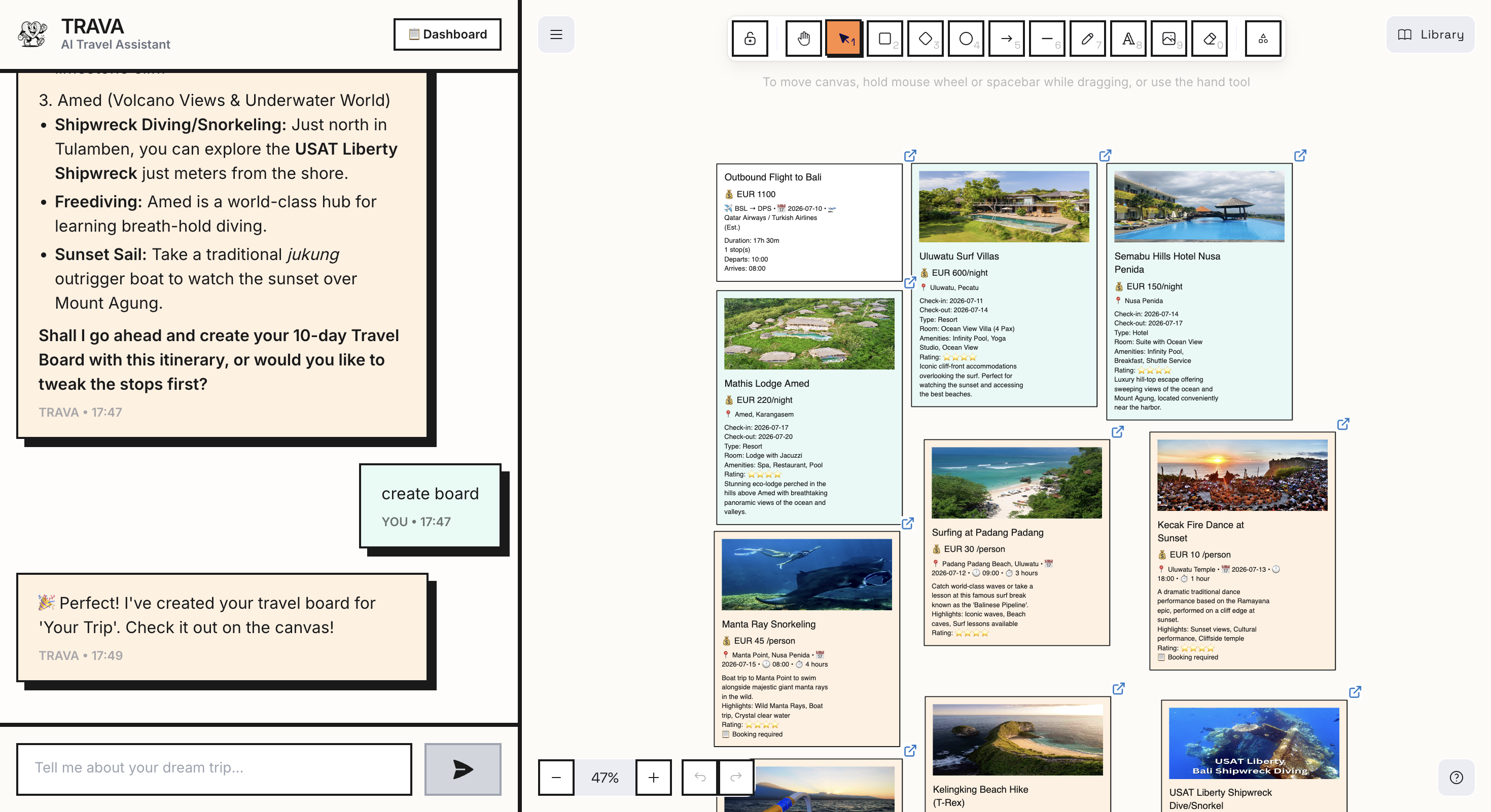 Trava App Screenshot